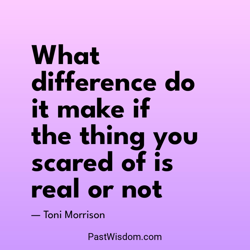 Toni Morrison Quote: "What difference do it make if the ..." — Origin ...
